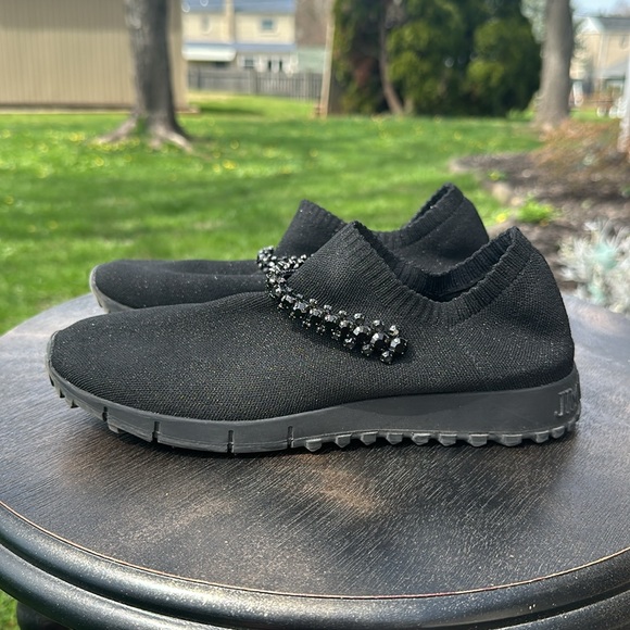 Jimmy Choo Verona sneaker black size 38.5 - Picture 3 of 11